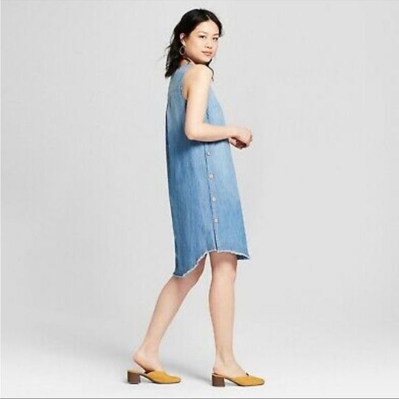 Universal Thread Side Button Denim Dress XS - Picture 2 of 7